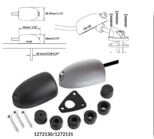 ScanStrut, Kabelgennemføring vandret IP68 grå, 2-6mm