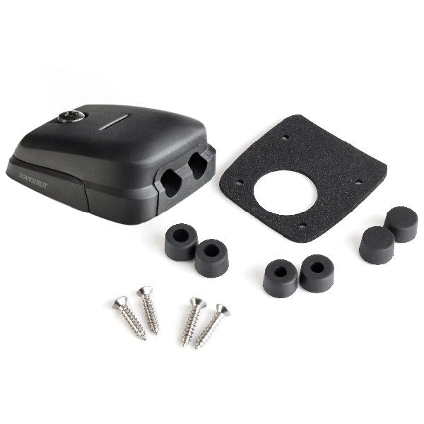 ScanStrut, Dæksgennemføring til solpanel, IP68, 2 x 5 mm, 2 x 6 mm, 1 stk, sort