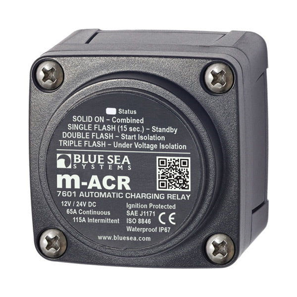 Blue Sea Systems, Skillerelæ 65A, 12/24V, IP67