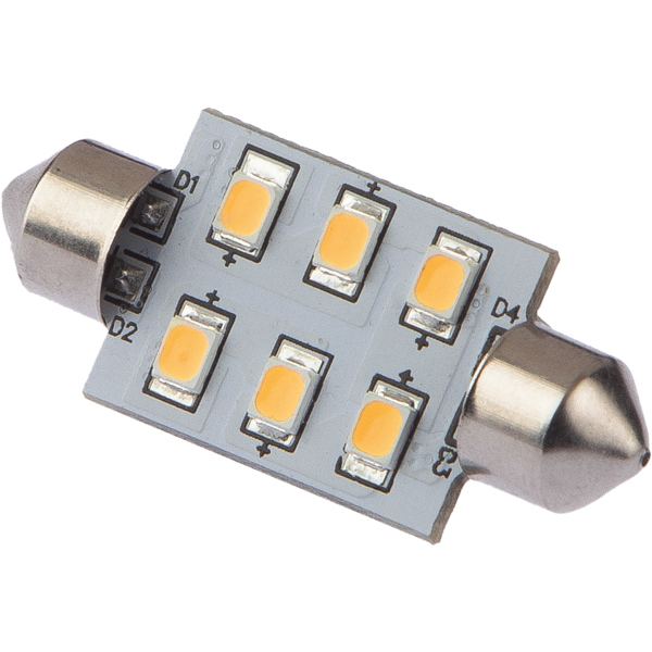 Nauticled, Pinolpære 37mm, 1,2W, 2700K, Dæmpbar