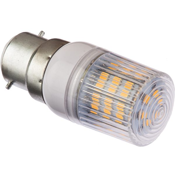 Nautecled, LED pære B22, 3,6W, 2700K, IP44, 10-35V, 210 lumen