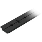 Ronstan genuaskinne sort 25mm, set fra siden med monteringsbeslag