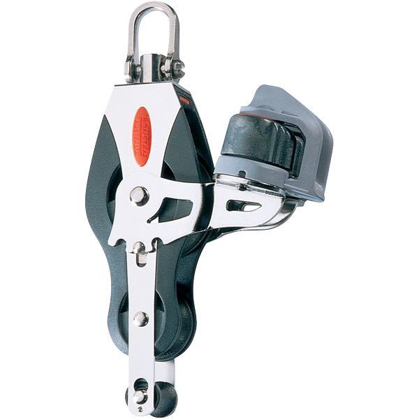 Ronstan, Violinblok med hundsvot og frølå, serie 40, 350 kg arbejdsbelastning, 40 mm skivediameter