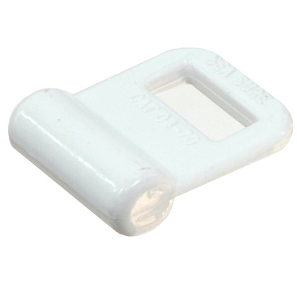 Sejlslæde nylon hvid, Ø9mm, 23mm x 28,5mm