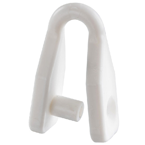 Sjækel hvid nylon Ø6mm til skrue, 1327035