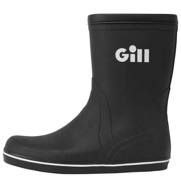 Gill 917 gummistøvle kort i str. 42 set forfra med sort overflade.