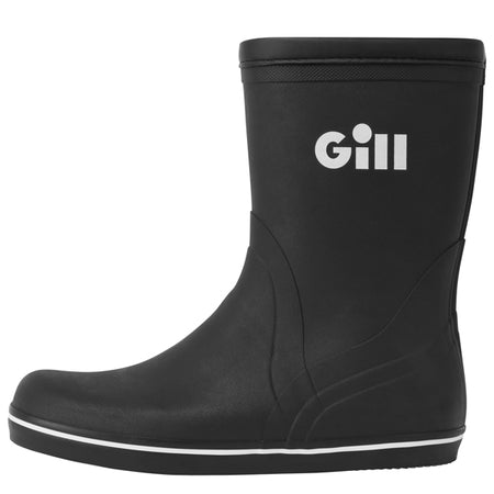 Gill 917 gummistøvle kort i str. 42 set forfra med sort overflade.
