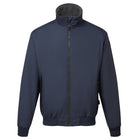 Gill CR01 Crew jakke i navy set forfra med lynlås