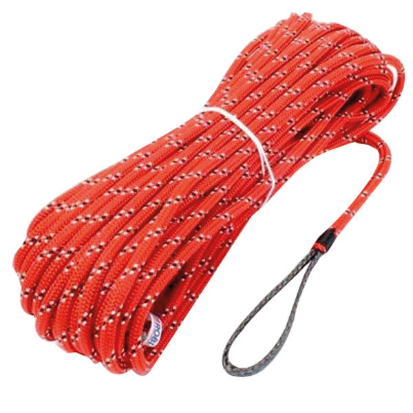 Robline, Fald med øje, rød Ø10mm 30m