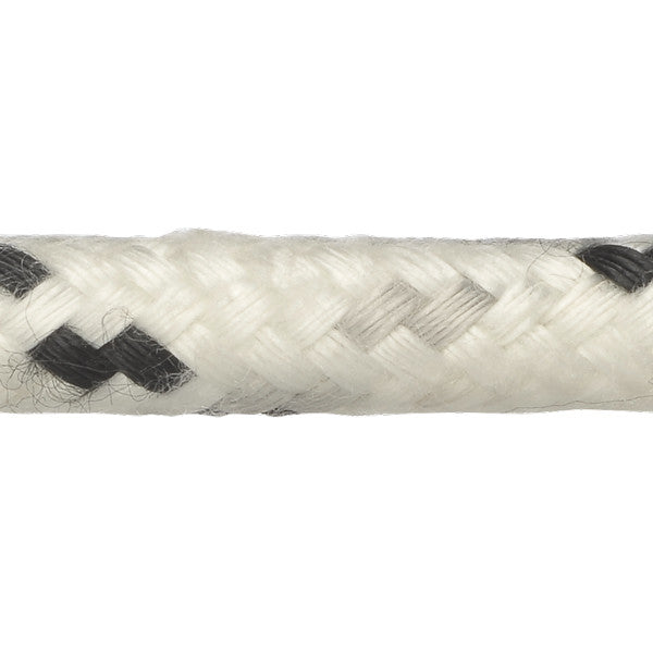 Robline, Neptun 500 skøde tov, 6mm, hvid/sort, 1m (løbende meter)