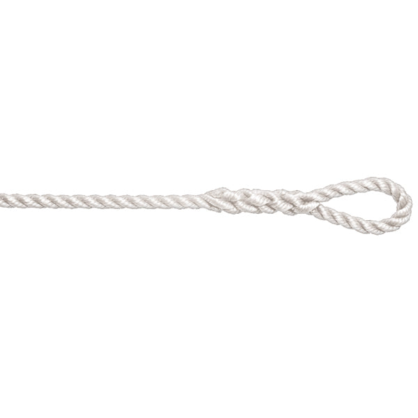 Robline, Twisted fenderline 8mm fortøjning 40mm hvid, 2m