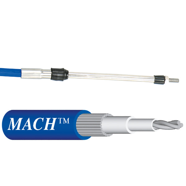 24 fod Ultraflex kontrolkabel, vist med tilslutninger og detaljer