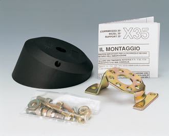 Ultraflex, Monteringsflange X35, Sort, 20°
