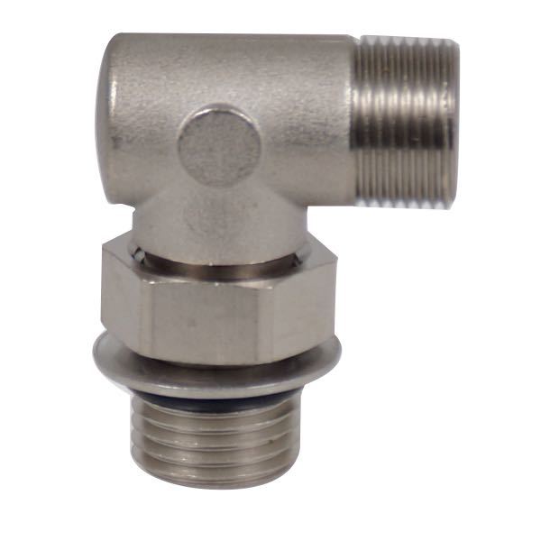 Ultraflex, Vinkelfittings med kontramøtrik uden omløb, til hydrauliske styringer og slanger