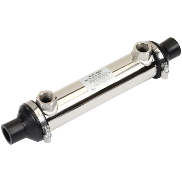 Bowman, Oliekøler DC60 1/2" Olie/Vand 22mm, 80 kW, 30 bar, 240 mm