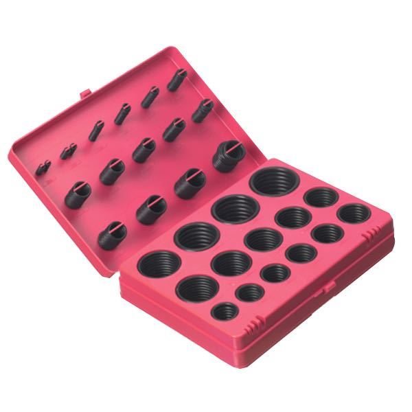 O-ringssortiment 30 størrelser, 382 stk, tommer