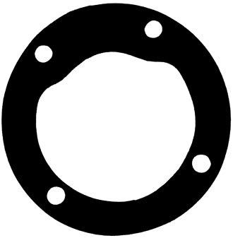 Pakning til pumpe 4 hul, VOLVO 2000, BUKH DV 24