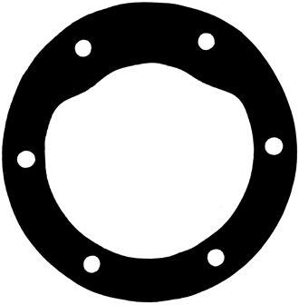 Pakning til pumpe, 6 hul - VOLVO F5 BUKH DV36