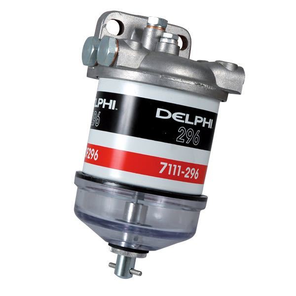 Delphi CAV, Dieselfilter universal "original" med klar bundstykke, med vandudskiller, 50 ltr/t