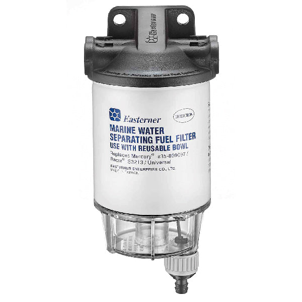 Brændstoffilter med komposit top - 10 micron, 3/8” - 10 mm