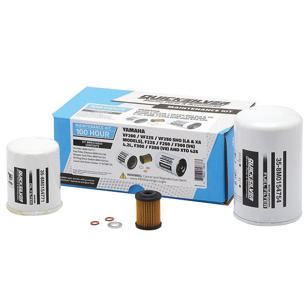 Quicksilver, 100T service kit, 8M0224553, Til Yamaha VF200/VF225/VF250, F225/F250/F300, F300/F350, XTO 425