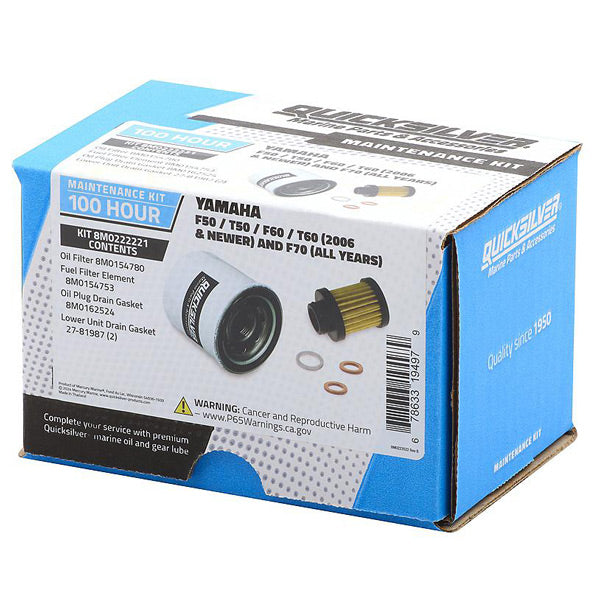 Quicksilver, 100T servicekit, 8M0222221, Til Yamaha F50/T50/F60/T60, 2006-