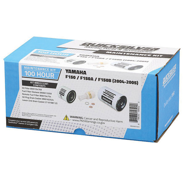 Quicksilver, 100T servicekit, 8M0222281, Til Yamaha F150/F150A/F1