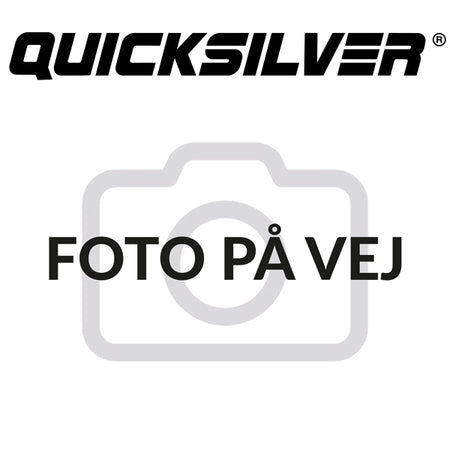 Quicksilver 12-Volt 65 Amp generator set fra siden, klar til installation på båd.
