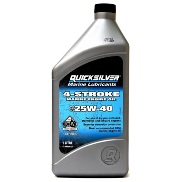 Quicksilver, 25W-40 Motorolie mineralsk 0,946L - NMMA FC-W godkendt