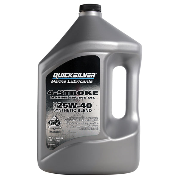 Quicksilver, 25W-40 Syntetisk Motorolie til 4-takts motorer, 4L