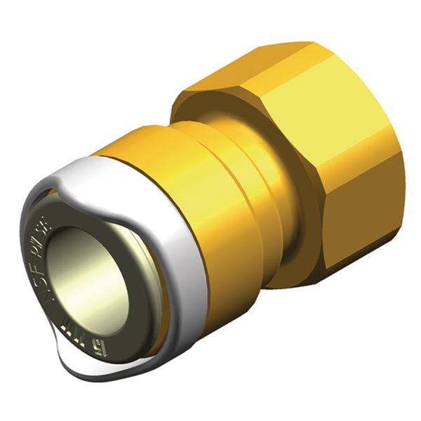 Whale, Adapter hun 1/2" gevind messing, 15 mm (1 stk)