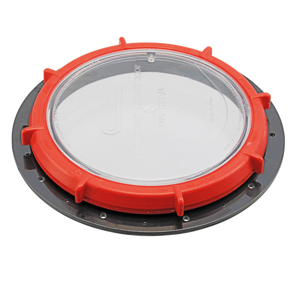 Whale, Inspektionsluge TCL4, klar, 228 mm, polycarbonat