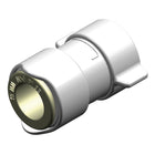 Whale adaptor tilsluttet 15mm rør, set fra siden