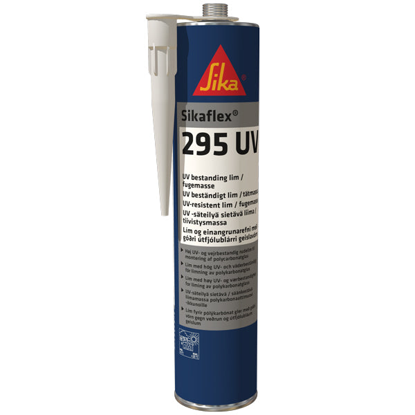 Sika, Sikaflex 295UV PU-rudelim, sort, 300ml
