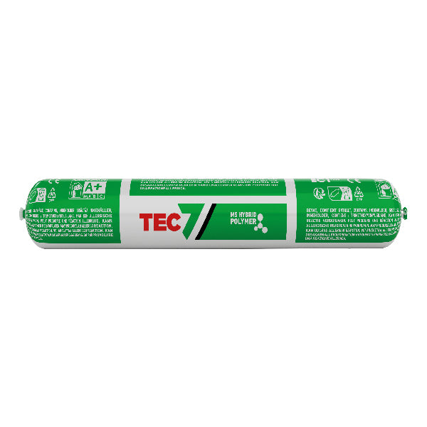 Tec7, Transparent MS-polymer lim/fugemasse hvid, 400 ml