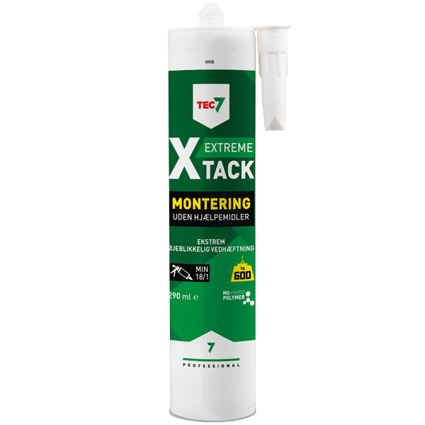 Tec7, X-Tack Konstruktionslim Hvid, 290 ml