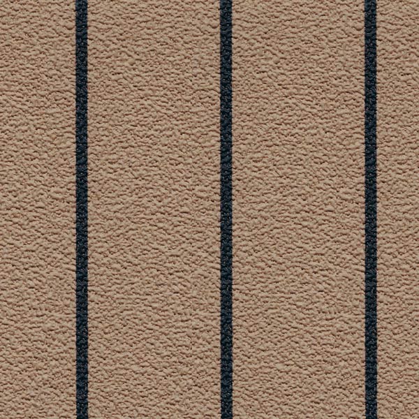 Gisatex, Antiskrid dæksbelægning, teak, 1,5m x 5m, 2mm, 100% PVC