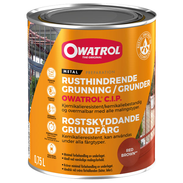 Owatrol C.I.P. rustbeskyttende primer i 750ml flaske