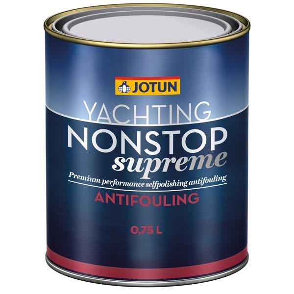 Dåse med Jotun Nonstop Supreme bundmaling, viste fra siden