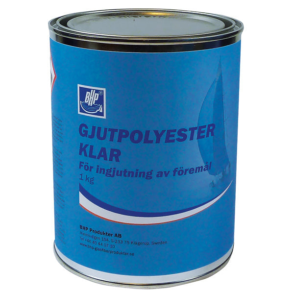 BHP, Støbepolyester ekskl. hærder, klar, 1kg
