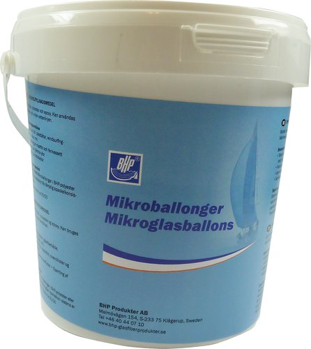 BHP, Microglasballoner, 1L, 420g/l, Grå