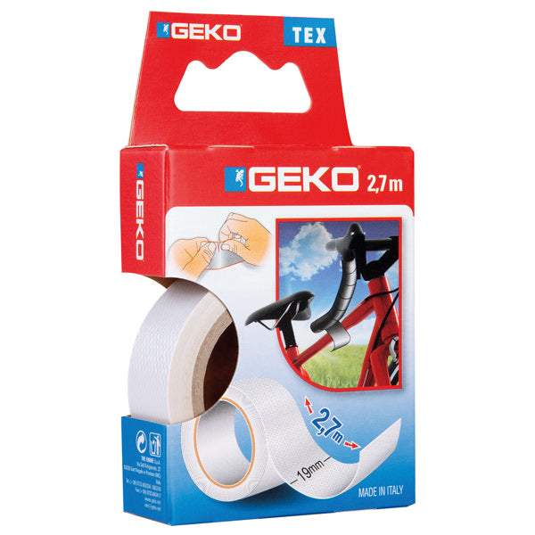 Geko, SeaTec, Geko lærredstape 19mm x 2,7 meter hvid