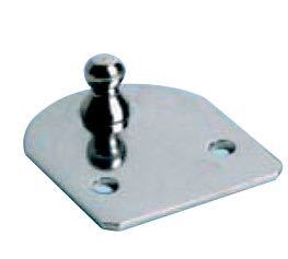 Lige beslag til kugleled RF, AISI 316, 50 mm x 60 mm