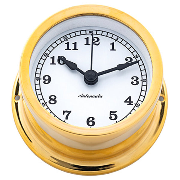Autonautic minor 72 skibsur Ø72/50 mm forgyldt messing