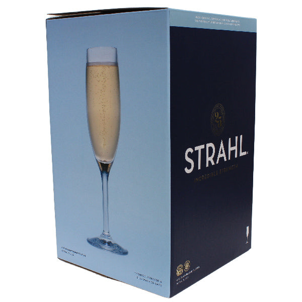 Strahl, Champagneglas 166 ml. i gaveæske, 4 stk, polycarbonat