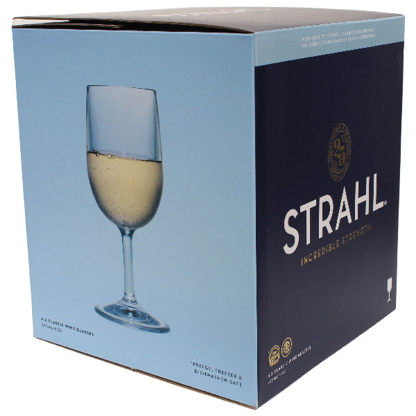 Strahl, Vinglas 245 ml. i gaveæske, 4 stk, Polycarbonat