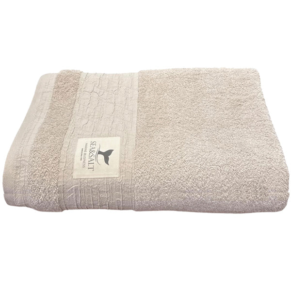 MB SEA &SALT Badehåndklæder Frotté - Beige 180 x 100 cm