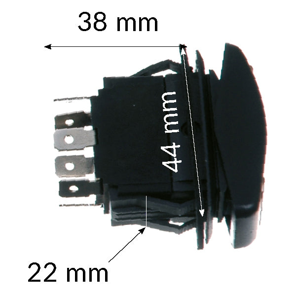 2X WECHSELSCHALTER WIPPSCHALTER ECKIG KCD4 6 POLIG PIN 3 POS 230V 16A 2X WECHSELSCHALTER WIPPSCHALTER ECKIG KCD4 6 POLIG PIN 3 POS 230V 16A